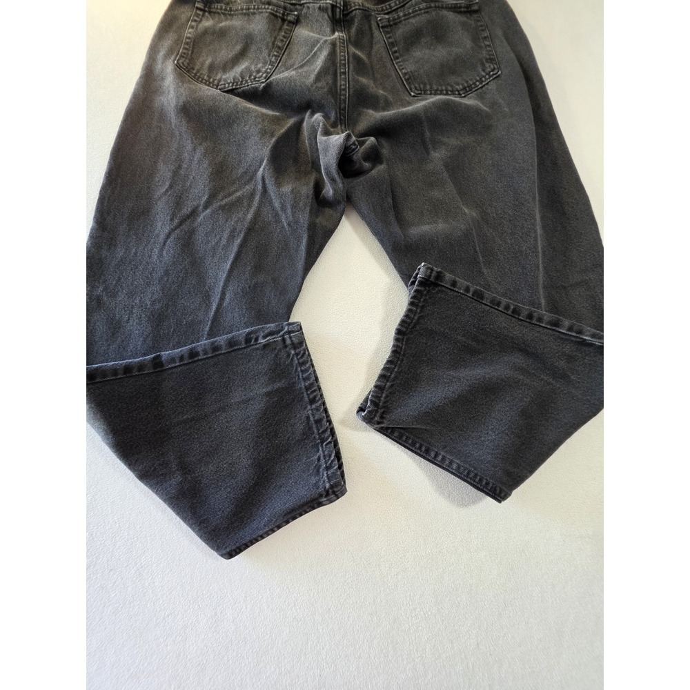 Wrangler 97601CB Jeans Mens 40x30 Black Faded Relaxed Fit Straight Leg Denim - Picture 13 of 14